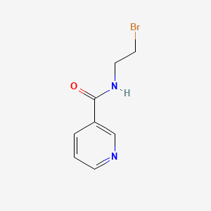 molecular formula C8H9BrN2O B1194589 3-Pyridinecarboxamide, N-(2-bromoethyl)- CAS No. 83440-02-2