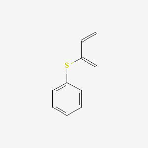 molecular formula C10H10S B11945909 Benzene, [(1-methylene-2-propenyl)thio]- CAS No. 7326-64-9