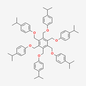 molecular formula C66H78O6 B11945921 Hexakis(4-isopropylphenoxymethyl)benzene 