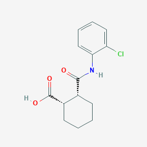 molecular formula C14H16ClNO3 B11946013 cis-N-(2-Chlorophenyl)hexahydrophthalamic acid CAS No. 17716-14-2