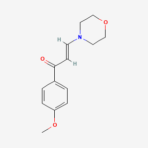 molecular formula C14H17NO3 B1194606 (2E)-1-(4-methoxyphenyl)-3-(morpholin-4-yl)prop-2-en-1-one 