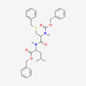 molecular formula C31H36N2O5S B11946074 Benzyl S-benzyl-N-[(benzyloxy)carbonyl]cysteinylleucinate CAS No. 77511-09-2