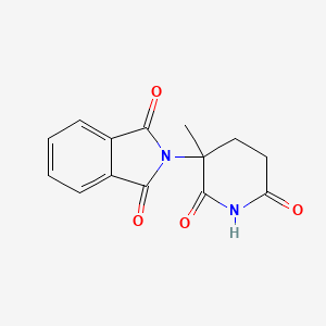 molecular formula C14H12N2O4 B1194613 2-(3-Methyl-2,6-dioxo-piperidin-3-yl)-isoindole-1,3-dione 