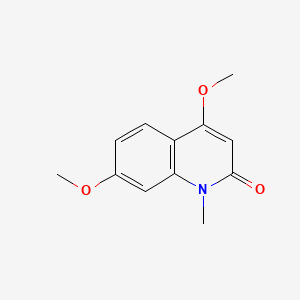 molecular formula C12H13NO3 B1194614 4,7-Dimethoxy-1-methyl-2-quinolinone 