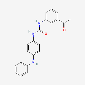 molecular formula C21H19N3O2 B11946147 N-(3-acetylphenyl)-N'-(4-anilinophenyl)urea CAS No. 194784-13-9