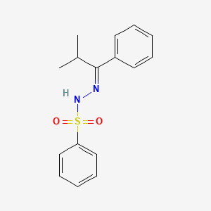 molecular formula C16H18N2O2S B11946162 N'-[(E)-2-methyl-1-phenylpropylidene]benzenesulfonohydrazide 