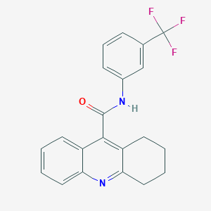 molecular formula C21H17F3N2O B11946188 N-[3-(trifluoromethyl)phenyl]-1,2,3,4-tetrahydro-9-acridinecarboxamide CAS No. 377761-83-6