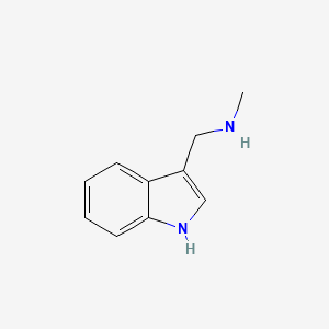 molecular formula C10H12N2 B1194620 N-Methyl-3-aminomethylindole CAS No. 36284-95-4