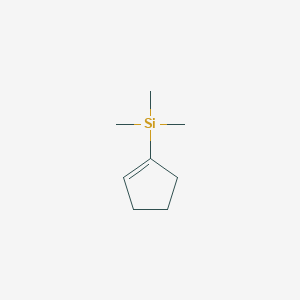 molecular formula C8H16Si B11946211 Silane, cyclopentenyltrimethyl- CAS No. 14579-07-8