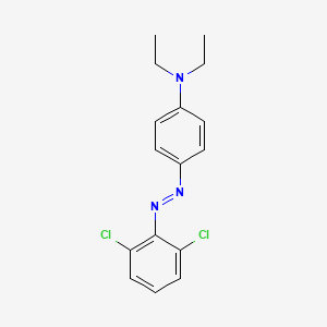 molecular formula C16H17Cl2N3 B11946263 Benzenamine, 4-[(2,6-dichlorophenyl)azo]-N,N-diethyl- CAS No. 58633-05-9
