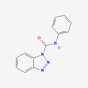 molecular formula C13H10N4O B11946294 N-phenyl-1H-1,2,3-benzotriazole-1-carboxamide CAS No. 86298-24-0