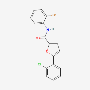 molecular formula C17H11BrClNO2 B11946295 N-(2-bromophenyl)-5-(2-chlorophenyl)furan-2-carboxamide CAS No. 618400-86-5