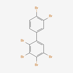 molecular formula C12H4Br6 B1194632 2,3,3',4,4',5-Hexabromobiphenyl CAS No. 77607-09-1