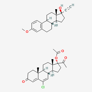 molecular formula C44H55ClO6 B1194634 Ovosiston CAS No. 8065-91-6