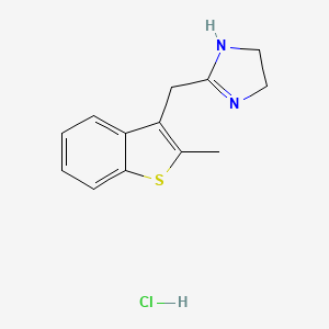 molecular formula C13H15ClN2S B1194635 Metizoline hydrochloride CAS No. 5090-37-9