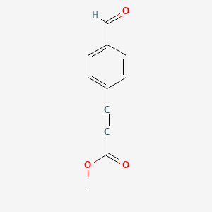molecular formula C11H8O3 B11946365 Methyl 3-(4-formylphenyl)propiolate 