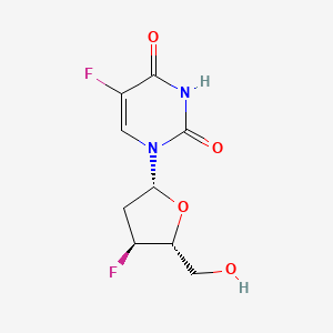 molecular formula C9H10F2N2O4 B1194641 5-Fluoro-2',3'-dideoxy-3'-fluorouridine CAS No. 41107-55-5