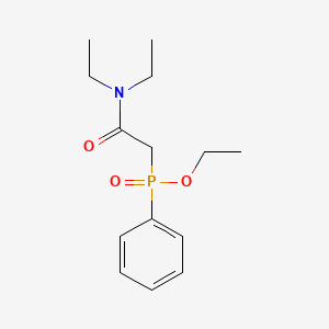 molecular formula C14H22NO3P B11946467 Ethyl (2-(diethylamino)-2-oxoethyl)(phenyl)phosphinate 