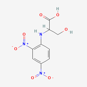 molecular formula C9H9N3O7 B11946538 N-(2,4-Dinitrophenyl)-L-serine CAS No. 10547-30-5