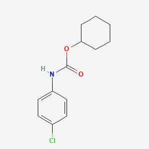 molecular formula C13H16ClNO2 B11946556 Cyclohexyl 4'-chlorocarbanilate CAS No. 78632-35-6