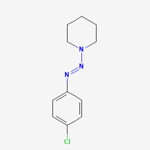 molecular formula C11H14ClN3 B1194661 1-(4-Chlorophenylazo)piperidine CAS No. 62499-15-4