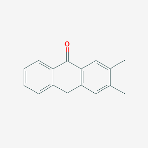 molecular formula C16H14O B11946657 2,3-Dimethyl-9(10H)-anthracenone CAS No. 62170-37-0