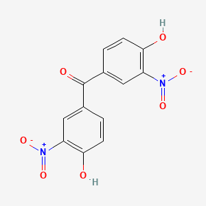 molecular formula C13H8N2O7 B11946686 4,4'-Dihydroxy-3,3'-dinitrobenzophenone CAS No. 37567-35-4