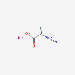 molecular formula C2HKN2O2 B1194669 Potassium diazoacetate CAS No. 189457-96-3