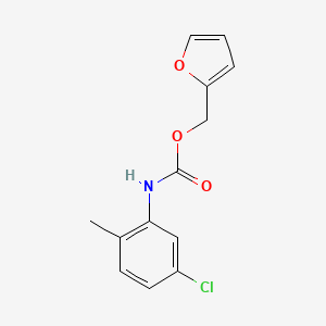 molecular formula C13H12ClNO3 B11946699 Furfuryl N-(5-chloro-2-methylphenyl)carbamate CAS No. 100375-90-4