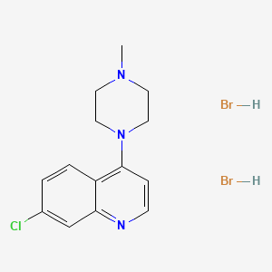 molecular formula C14H18Br2ClN3 B11946738 7-Chloro-4-(4-methyl-1-piperazinyl)quinoline dihydrobromide CAS No. 853343-94-9