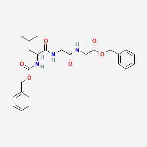 molecular formula C25H31N3O6 B11946745 Carbobenzyloxyvalylglycylglycine benzyl ester CAS No. 72722-20-4