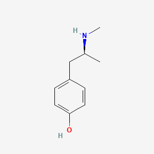 molecular formula C10H15NO B1194675 4-[(2S)-2-(methylamino)propyl]phenol CAS No. 85482-67-3