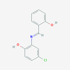 molecular formula C13H10ClNO2 B11946755 alpha-(5-Chloro-2-hydroxyphenylimino)-O-cresol CAS No. 1761-31-5