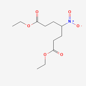 molecular formula C11H19NO6 B11946766 Diethyl 4-nitroheptanedioate CAS No. 2985-49-1