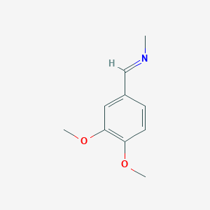 molecular formula C10H13NO2 B11946791 Methanamine, N-[(3,4-dimethoxyphenyl)methylene]- CAS No. 17972-14-4