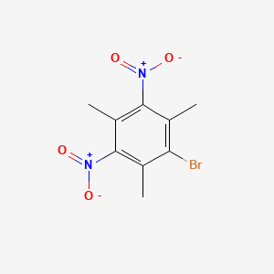 molecular formula C9H9BrN2O4 B11946836 Benzene, 1-bromo-2,4,6-trimethyl-3,5-dinitro- CAS No. 143056-43-3