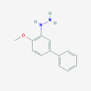B119469 (4-Methoxy-biphenyl-3-YL)-hydrazine CAS No. 149878-66-0