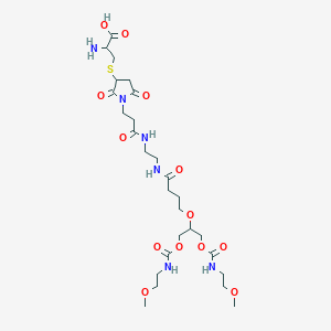 molecular formula C27H46N6O13S B1194692 Pegdinetanib CAS No. 906450-24-6
