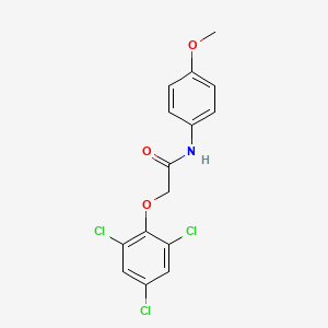 molecular formula C15H12Cl3NO3 B11946931 N-(4-methoxyphenyl)-2-(2,4,6-trichlorophenoxy)acetamide CAS No. 853315-88-5