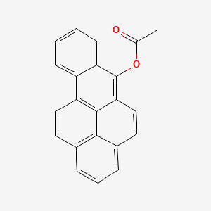 molecular formula C22H14O2 B11946939 BENZO(a)PYREN-6-OL, ACETATE CAS No. 53555-67-2