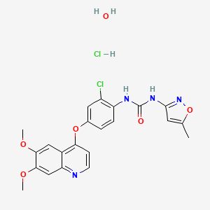 molecular formula C22H22Cl2N4O6 B1194695 Tivozanib Hydrochloride CAS No. 682745-41-1