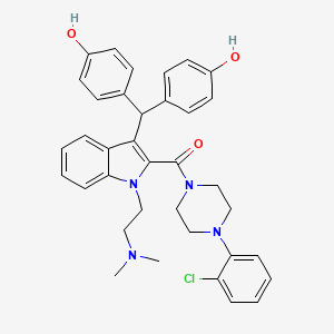 molecular formula C36H37ClN4O3 B1194698 KW-8232 free base CAS No. 170365-25-0