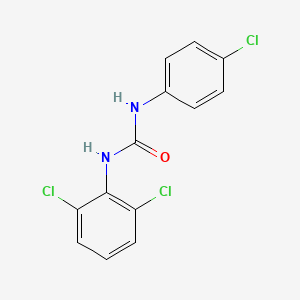 molecular formula C13H9Cl3N2O B11946983 1-(4-Chlorophenyl)-3-(2,6-dichlorophenyl)urea CAS No. 75871-19-1