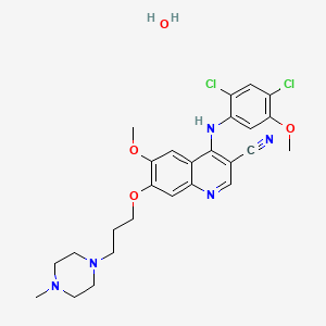 molecular formula C26H31Cl2N5O4 B1194701 Bosutinib hydrate CAS No. 918639-08-4