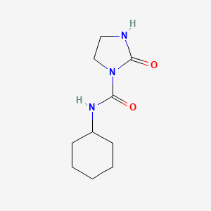 molecular formula C10H17N3O2 B11947039 N-cyclohexyl(2-oxoimidazolidinyl)carboxamide 