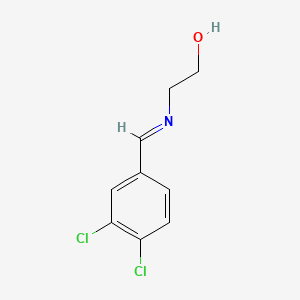 molecular formula C9H9Cl2NO B11947048 N-(3,4-Dichlorobenzylidene)-2-aminoethanol CAS No. 73927-26-1