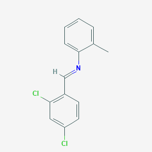 molecular formula C14H11Cl2N B11947059 N-(2,4-Dichlorobenzylidene)-O-toluidine CAS No. 63462-32-8