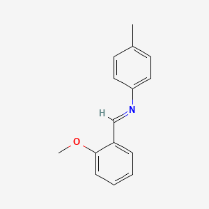 molecular formula C15H15NO B11947065 N-(2-Methoxybenzylidene)-P-toluidine CAS No. 61555-85-9