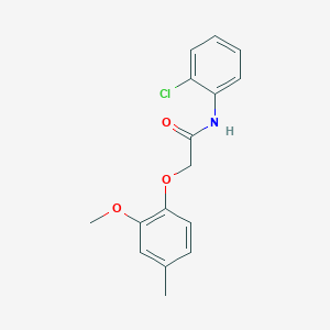 molecular formula C16H16ClNO3 B11947067 N-(2-chlorophenyl)-2-(2-methoxy-4-methylphenoxy)acetamide CAS No. 853331-88-1
