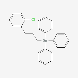 molecular formula C27H25ClSn B11947075 (3-(2-Chlorophenyl)propyl)triphenyltin 